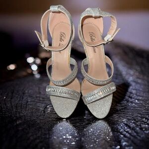 Bella Marie Glittering Silver Heels
